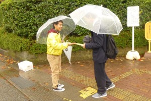 試験後に新生活準備の案内をしました